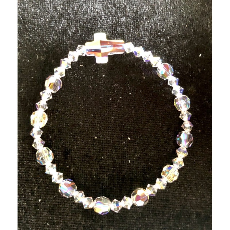 Chuỗi 10 Kinh-Vòng Đeo Tay Pha Lê Áo Tròn 6ly TG Pha Lê