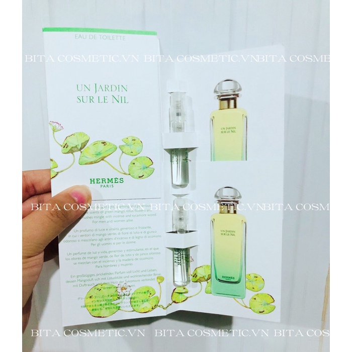 Vial nước hoa Hermes Un Jadin Sur Le Nil Eau De Toillet