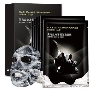 Mặt nạ sủi bọt muối biển đen làm sạch da - nội địa trung