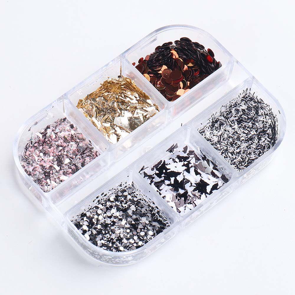 Hình Dán Trang Trí Móng Tay Hình Bướm 3D Lấp Lánh Thời Trang DIY