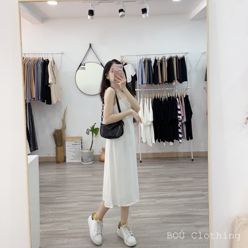 [Mã FATHANG5 giảm 10K đơn 50K] Đầm line 2 dây có dây cột eo nữ | BigBuy360 - bigbuy360.vn