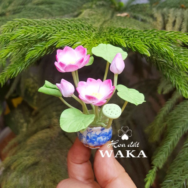 Mô Hình Chậu Sen 02 Mini Tỉ Lệ 1/12