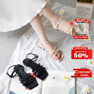 Giày Sandal Nữ đế bệt quai đan siêu xinh MWC NUSD- 2846