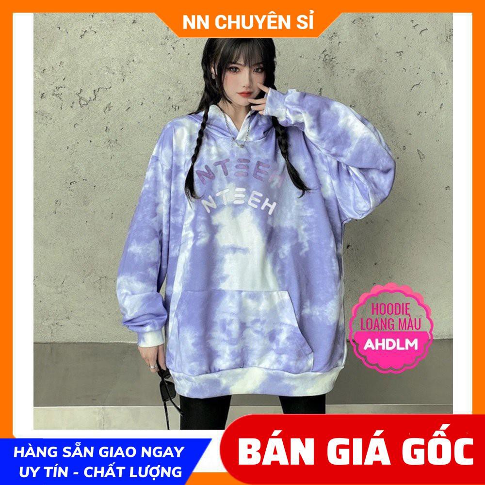 ÁO HOODIE NỈ LOANG MÀU CỰC CHẤT ⚡ ẢNH THẬT⚡ ÁO NỈ CHUI