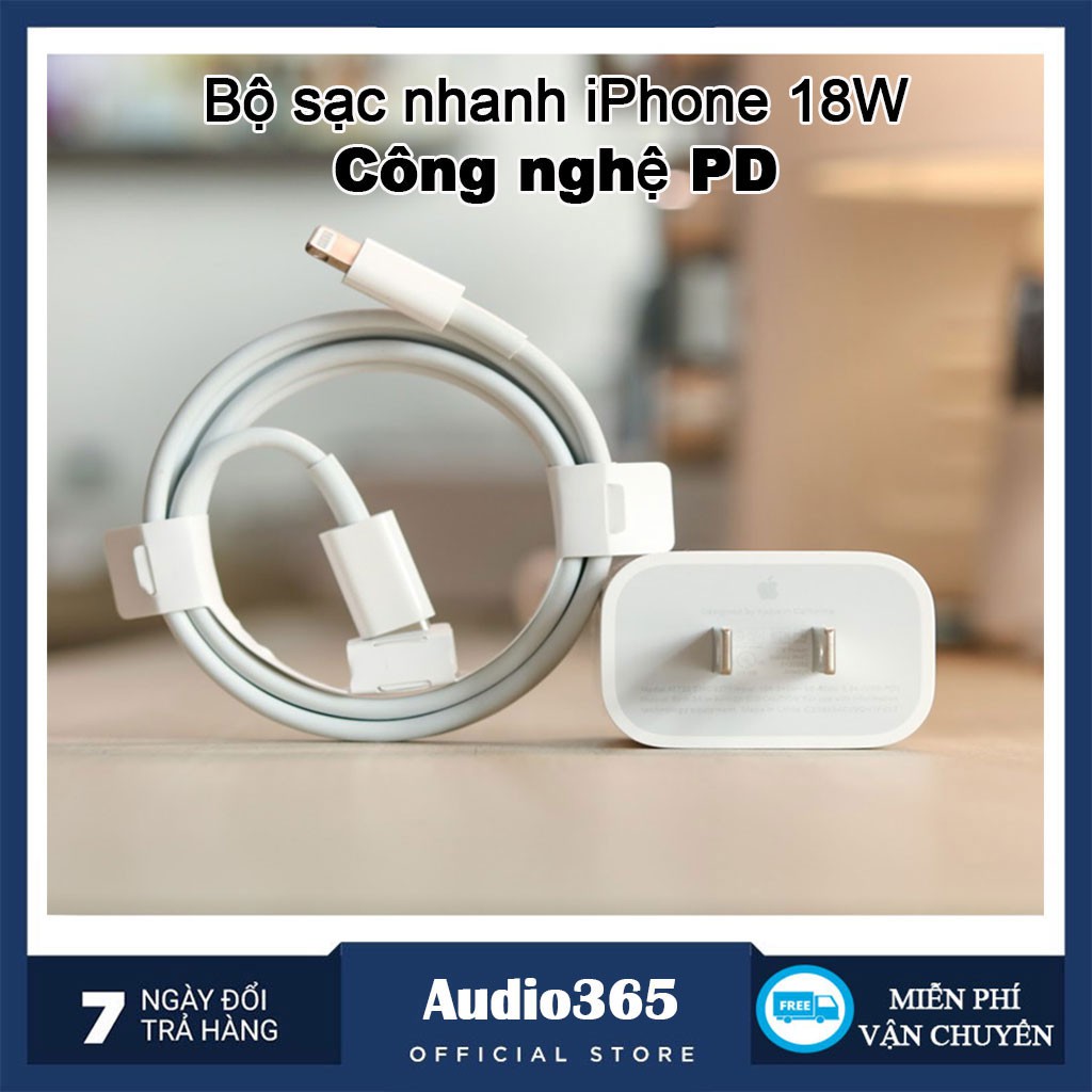 Bộ Sạc Nhanh iPhone 18W Công Nghệ PD - Sử Dụng Được Cho iPhone 11/11Pro/11 Pro Max / 8/8 Plus / X/Xs /Xs Max