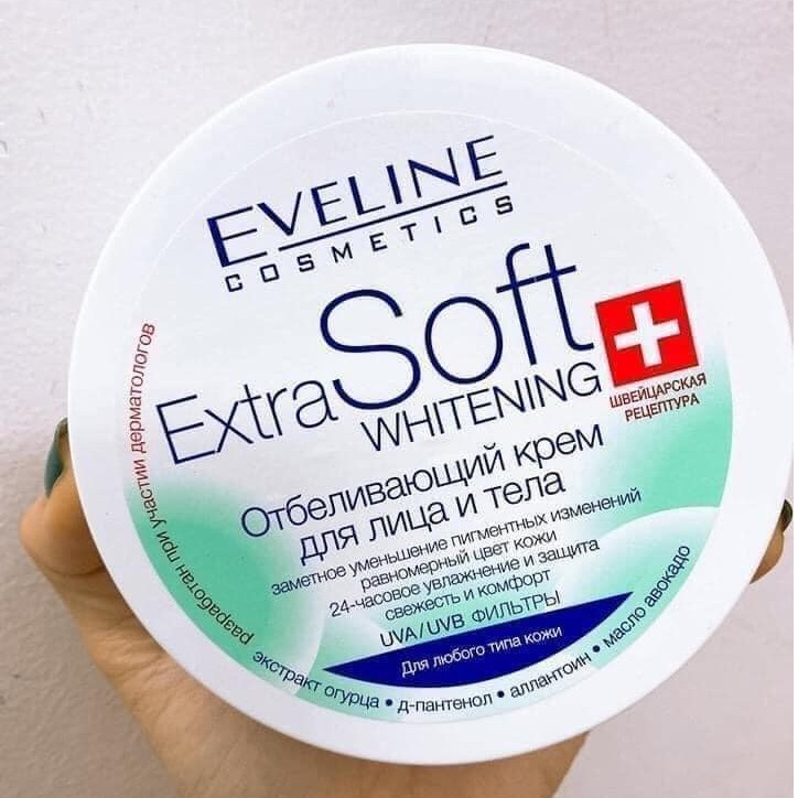 Kem Dưỡng Trắng Da Mặt Và Body EVELINE Extra Soft Whitening Face and Body Cream - mrtrieu1102