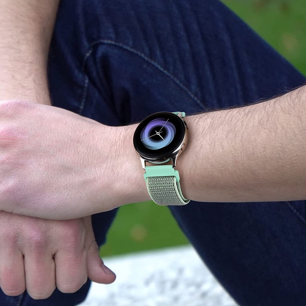 Dây nylon 20 / 22mm Cho ĐồNg Hồ Samsung galaxy watch 4 46mm 42 active 2 / watch 3 45 / 46 / 42 / Gear S3 galaxy watch 4 5 pro 40 / 44
