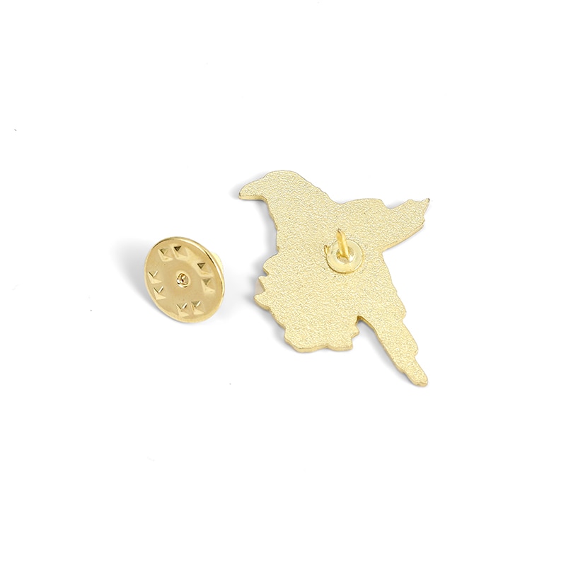 Ghim Cài Áo Hình Chim Quạ Mặt Trăng Phong Cách Gothic Punk Dành Cho Bạn Bè