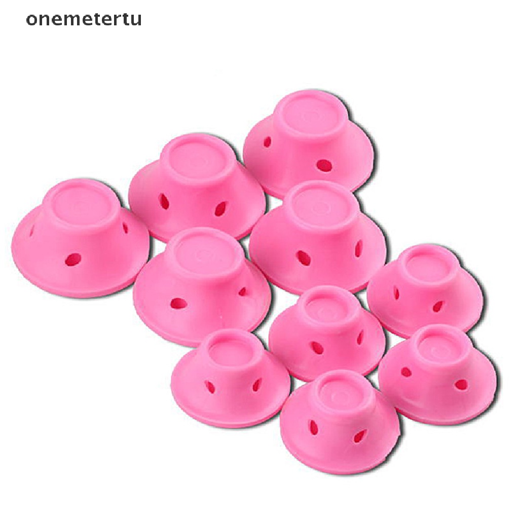 [Hàng mới về] Set 10 lô cuốn tóc bằng nhựa mềm diy dành cho nữ