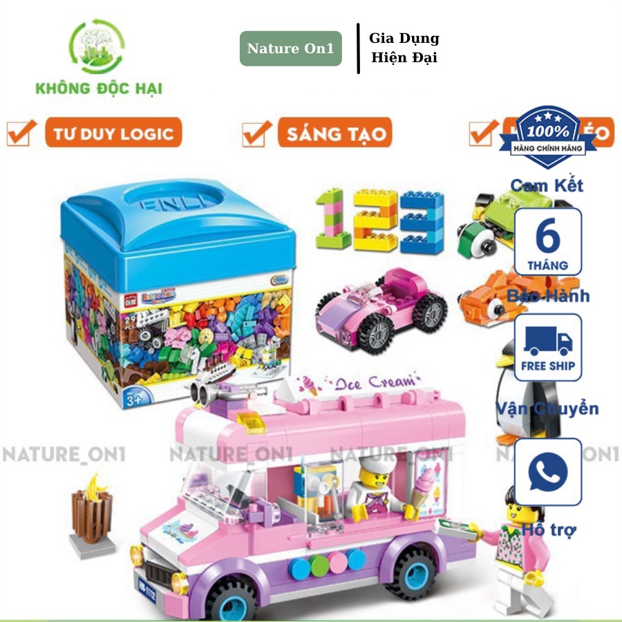 Bộ Xếp Hình Lego 460 Chi Tiết, Rèn Luyện Tính Khéo Léo, Sức Sáng Tạo, Nhẫn Nại Cho Bé