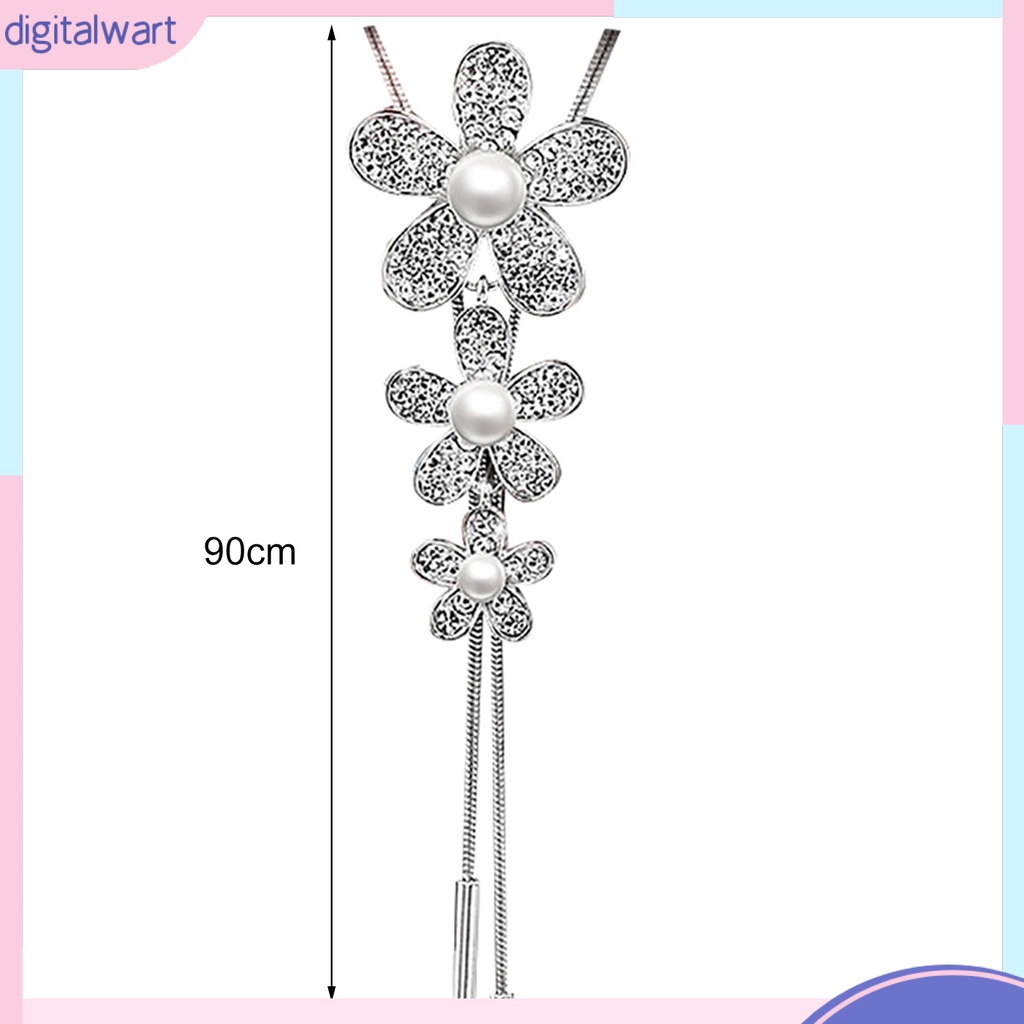 Vòng cổ Mặt Hình Bông Hoa Đính Ngọc Trai Nhân Tạo Thời Trang