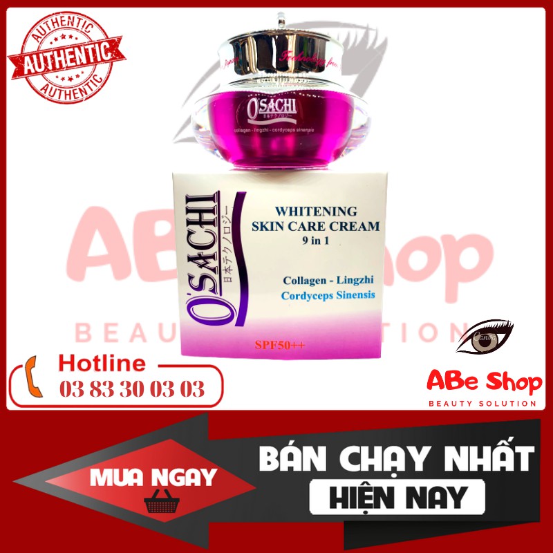 KEM OSACHI TÍM 9 IN 1 - O'SACHI WHITENIG SKIN CARE CREAM 20G - MỜ THÂM NÁM - CHỐNG LÃO HOÁ DA