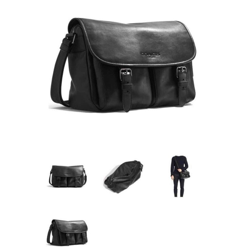 ‼️Rẻ nhất Shopee‼️Túi Coach nam Bleecker Leather messenger bag F71447