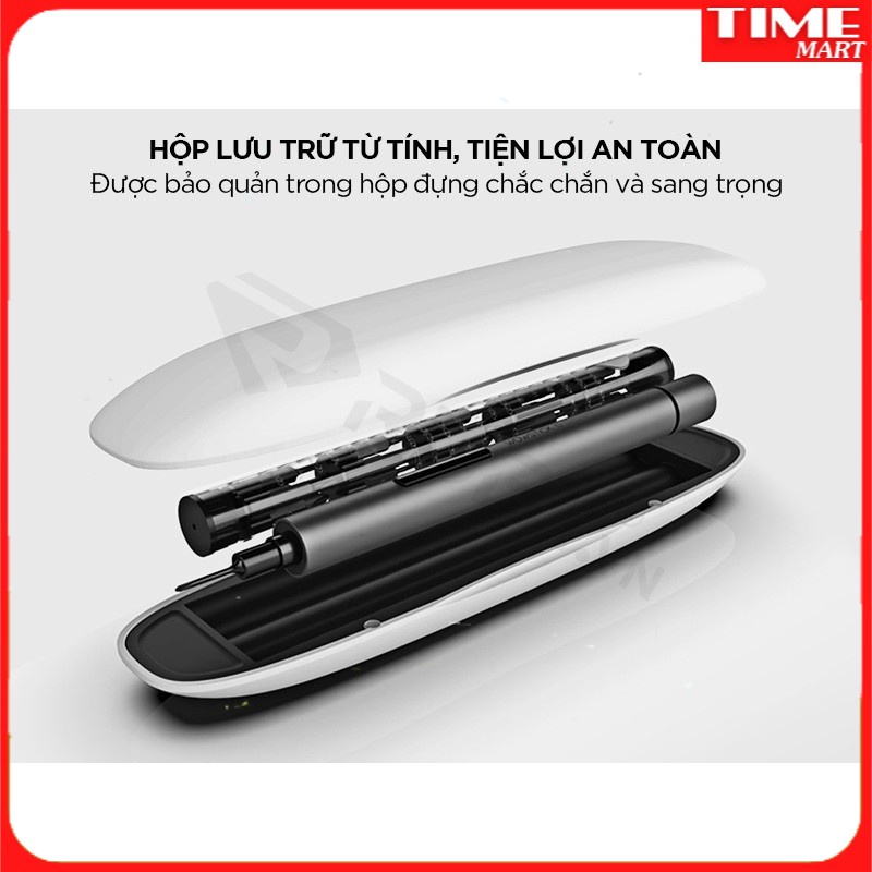 Bộ Tuốc Nơ Vít Điện WOWSTICK 1F+ Gồm 56 Đầu Vít, Trang Bị 64 Chức Năng Trong Máy, Tích Hợp Đèn Led Siêu Sáng [TIME_MART