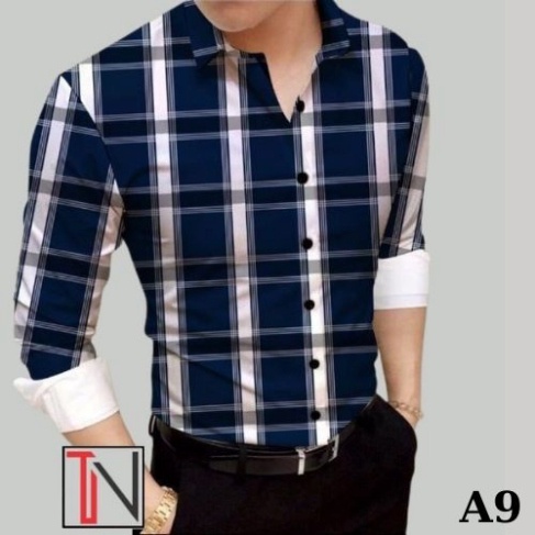 Áo Sơ Mi Nam Sọc Caro 💥 CAO CẤP💥Phong Cách Tân Thời Đại , Chất Lụa Hàn Mềm  Mại, Thoáng Mát Dvin_fashion