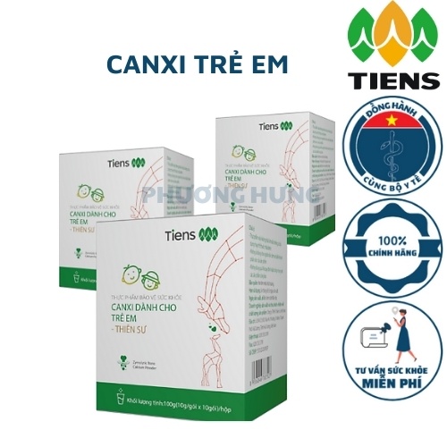 Canxi cho bé hữu cơ động vật thuần thiên nhiên, hỗ trợ xương khớp, bổ sung dinh dưỡng  (10 gói/hộp) TIENS