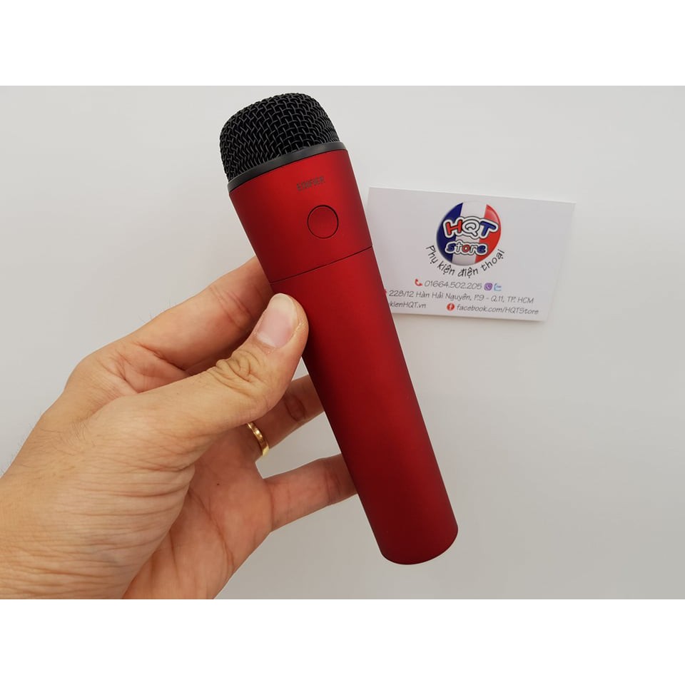 [Mã 252ELSALE hoàn 7% xu đơn 300k] Micro Karaoke Edifier MP450 cho điện thoại, máy tính bảng