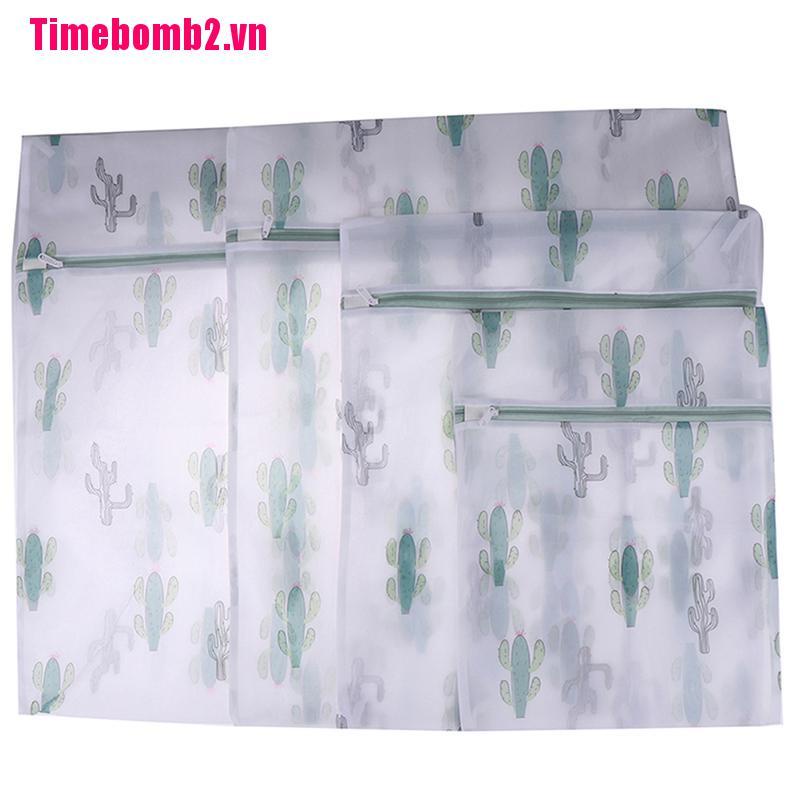 Túi Lưới Polyester Họa Tiết Xương Rồng