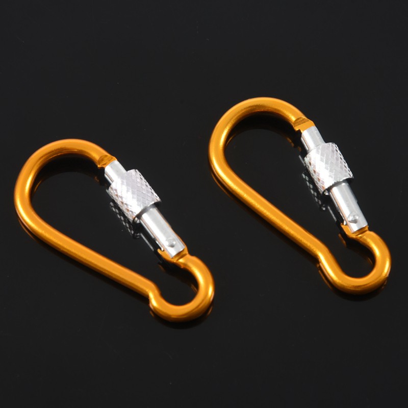 Bộ 2 Móc Carabiner Nhôm Dài 5cm Nhiều Màu