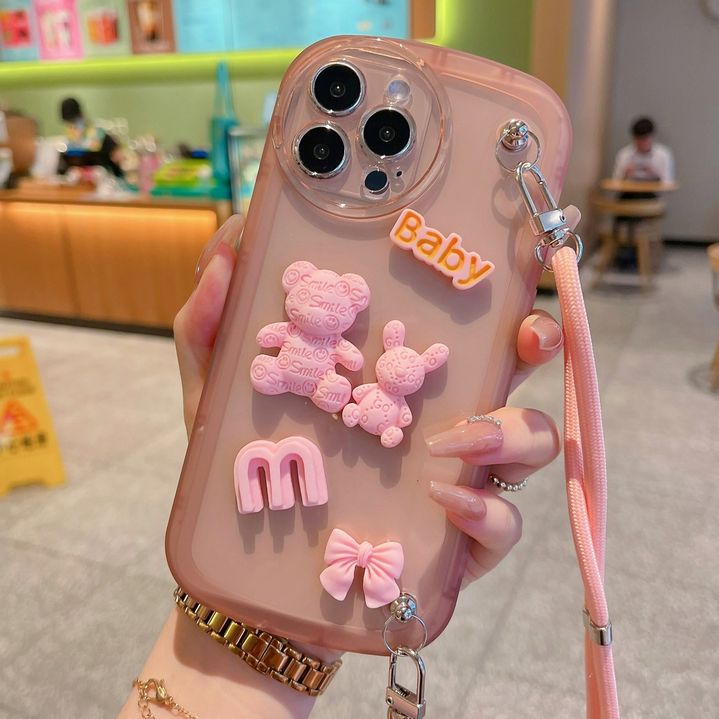 Ốp Điện Thoại Silicon TPU Mềm Chống Sốc In Hình Gấu Cho Iphone 7G 8G SE 2020 7P 8P 14 13 12 11 Pro Max XS Max XR X XS