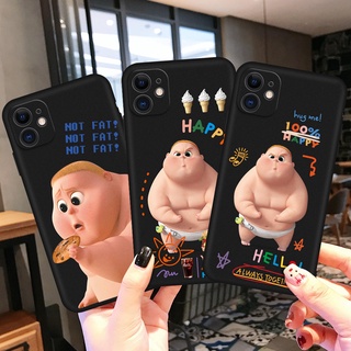 Compatible for Ốp điện thoại TPU mềm nhám hình cậu bé đói cho iPhone XR X XS Max iPhone 11 12 13 Pro Max iPhone 7 8 Plus 6S 6 Plus