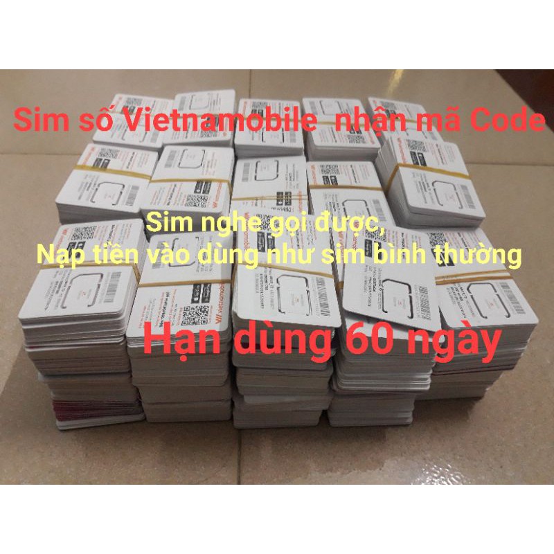 Sim Số vietnamobile nhận mã Code