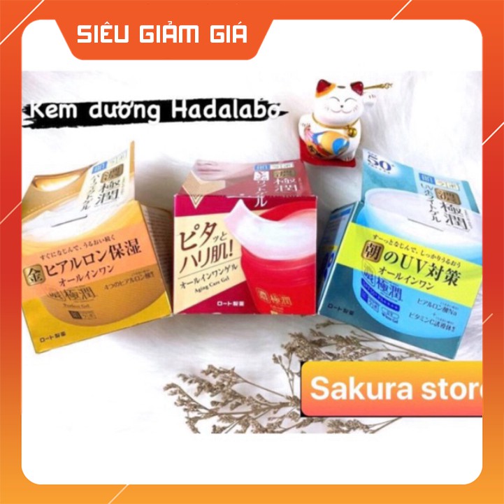 Kem Hadalabo 7 in 1 có 5 màu ( Trắng, Xanh, hồng, Vàng, Đỏ)  dưỡng ẩm ,chống nắng, trắng da của nhật