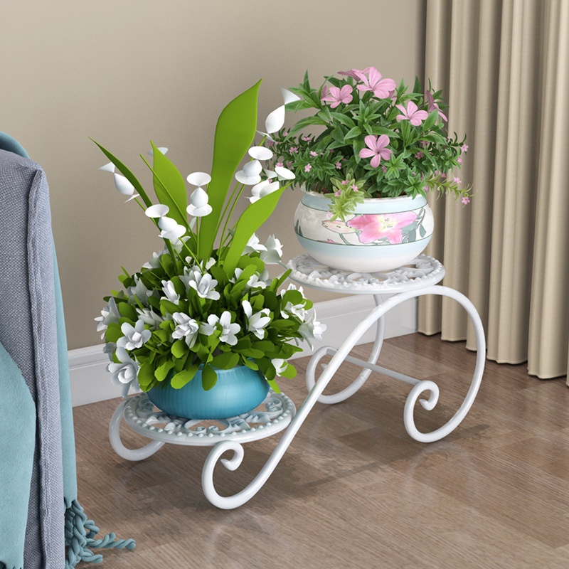 GIÁ SẮT ĐỂ CHẬU HOA CÂY CẢNH 2-3 TẦNG CỰC SANG TRỌNG, KỆ ĐỂ GIỎ HOA TRANG TRÍ PHÒNG KHÁCH