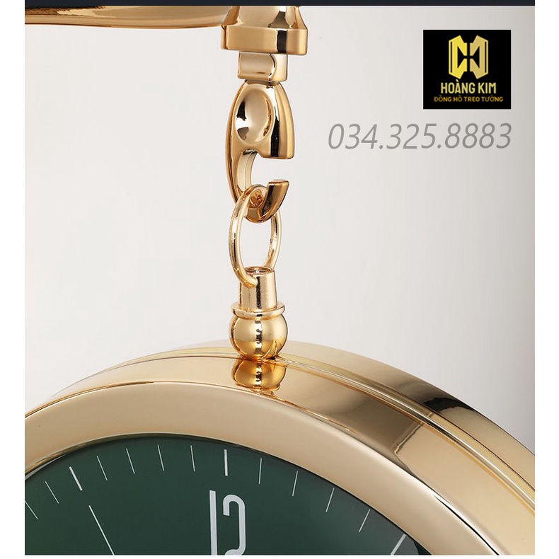 Đồng hồ treo tường đồng hồ trang trí decor hiện đại mẫu mới nhất size 38x48cm