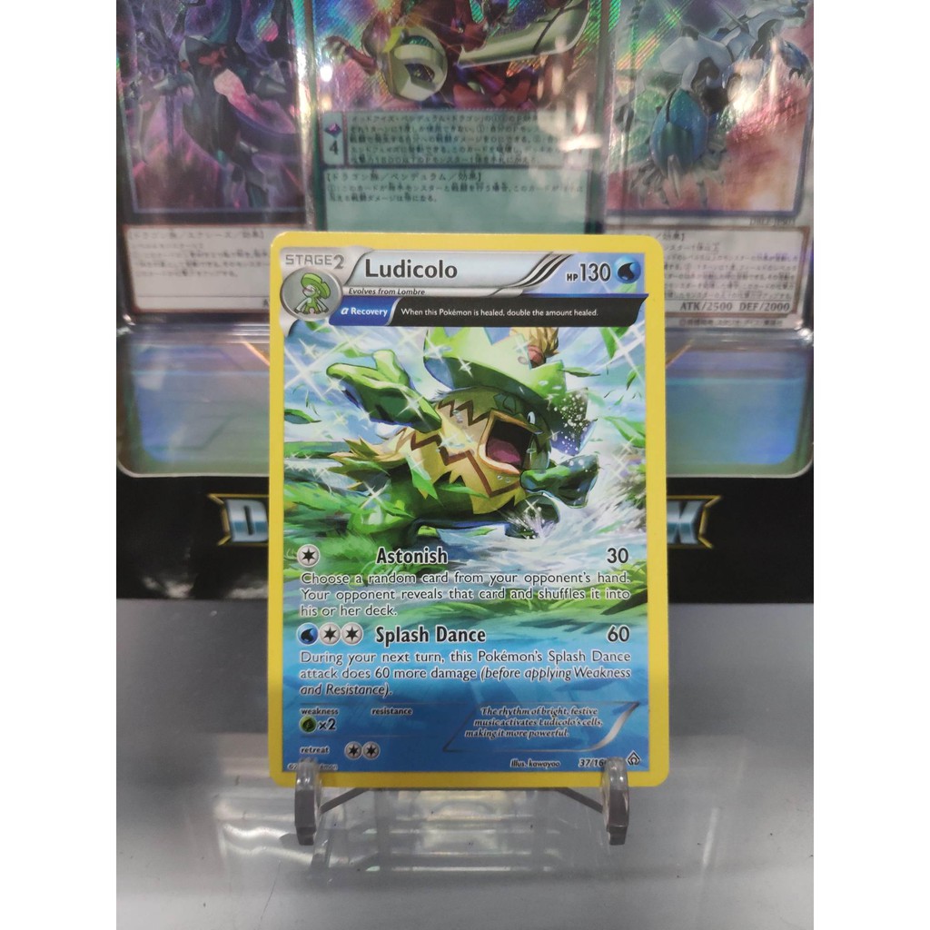 [ Dưa Hấu Yugioh ] Lá bài thẻ bài Pokemon Full Art Ludicolo