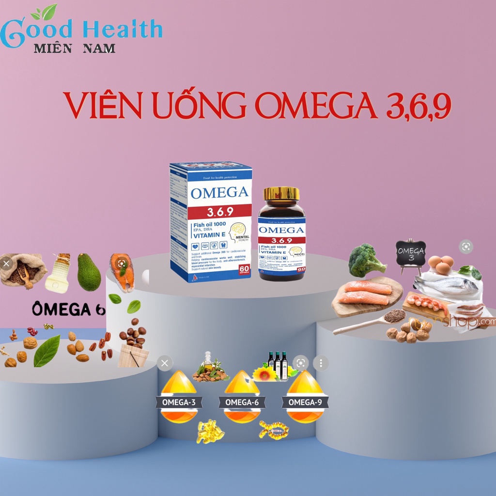 Bổ mắt , sáng mắt đẹp da, hỗ trợ tuần hoàn, bảo vệ tim mạch OMEGA 369 UK . Made in UK Nhập khẩu từ Anh Quốc