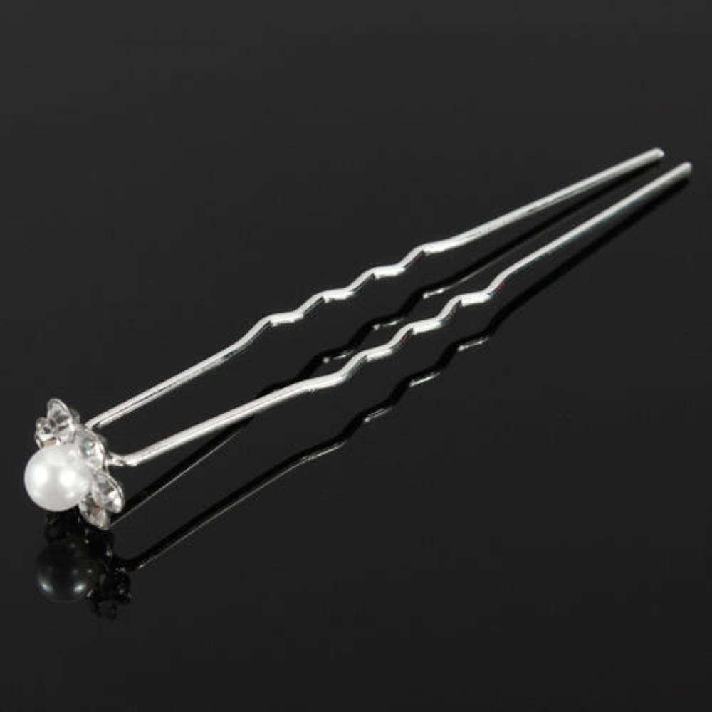 20 trâm cài tóc đính đá và ngọc trai nhân tạo hình hoa xinh xắn cho cô dâu/bạn gái