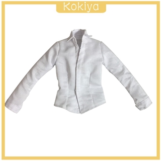[Kokiya] Áo sơ mi dài màu trắng tỷ lệ 1 / 6 dành cho nữ hành động 12 "Accs