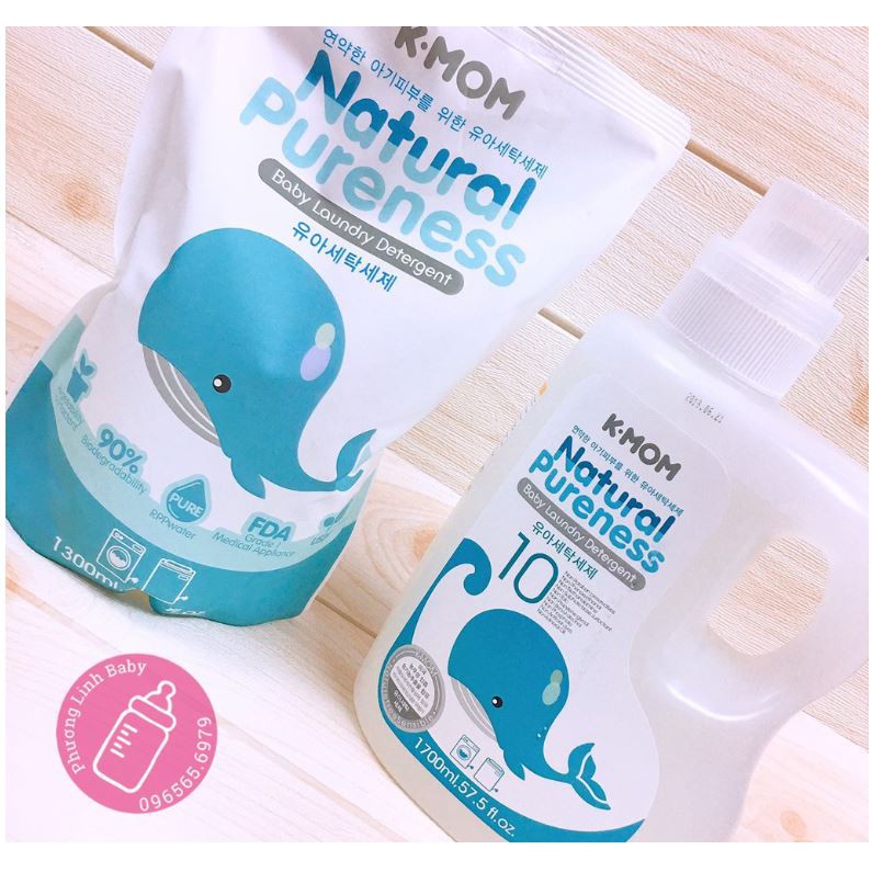 Nước Giặt Đồ Sơ Sinh Hữu Cơ K-Mom Hàn Quốc - Nước Giặt Kmom