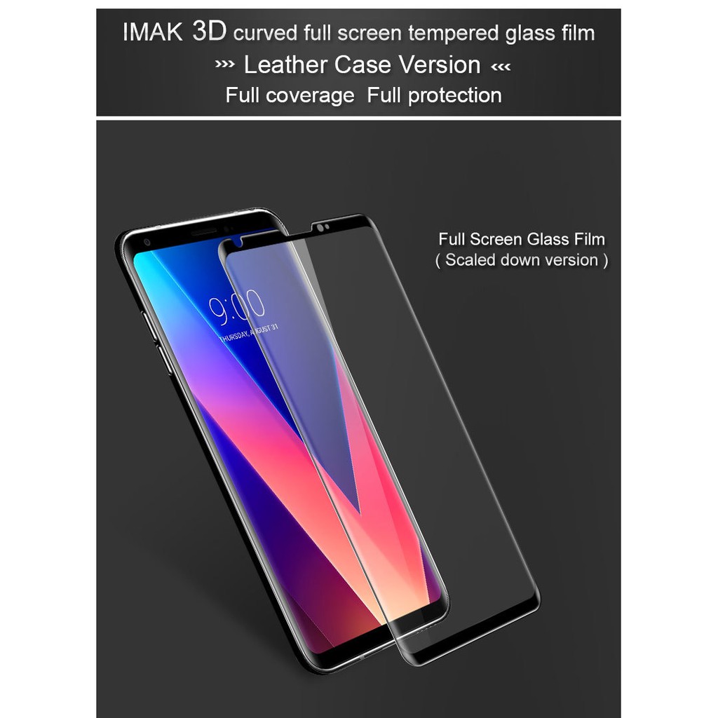 Kính cường lực 4D LG V30 full màn siêu cứng (đen)