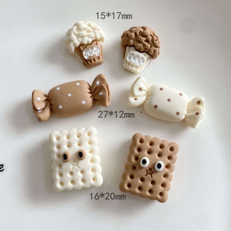 Miếng Dán Trang Trí Điện Thoại Hình Ly Cà Phê Bánh Quy Và Kẹo Dễ Thương Diy