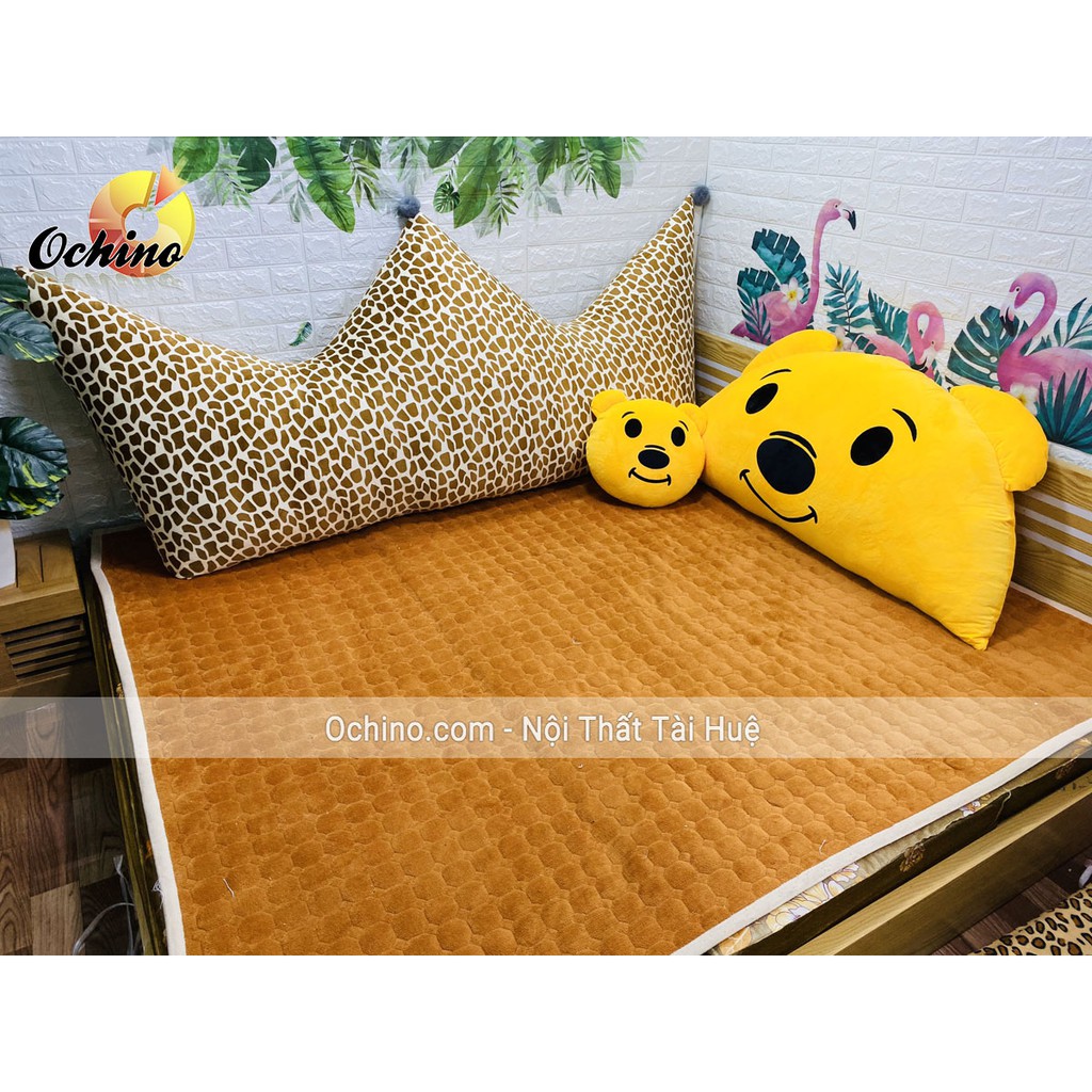 Gối Tựa Đầu Giường Vương Miện Mẫu Mới size 1m2-55 hàng Handmade Cao Cấp Loại 1