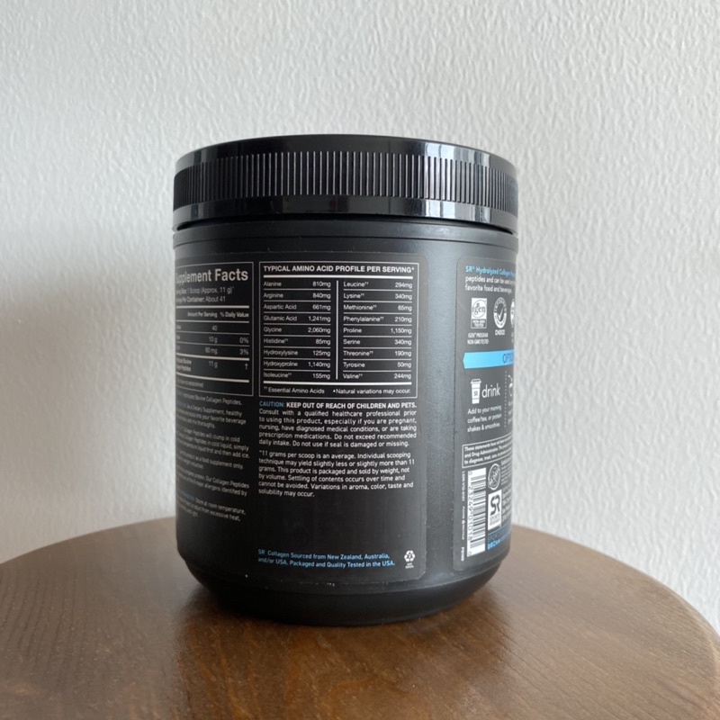 COLLAGEN PEPTIDES SR BỘT COLLAGEN THUỶ PHÂN SPORT RESEARCH TYPE I & III POWDER MẪU MỚI CỦA MỸ