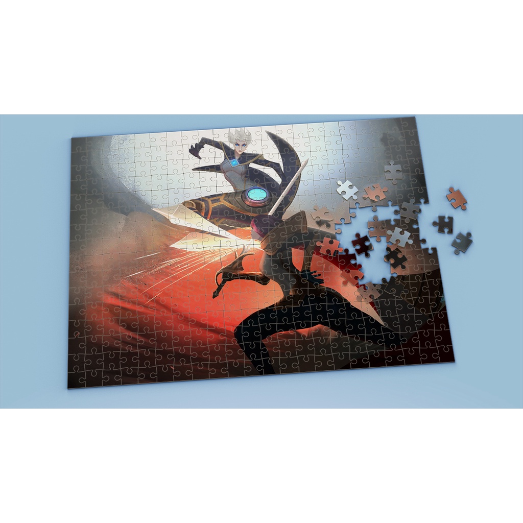 Tranh ghép hình A4, A5 League of Legends, xếp hình CAMILLE - Mẫu 1