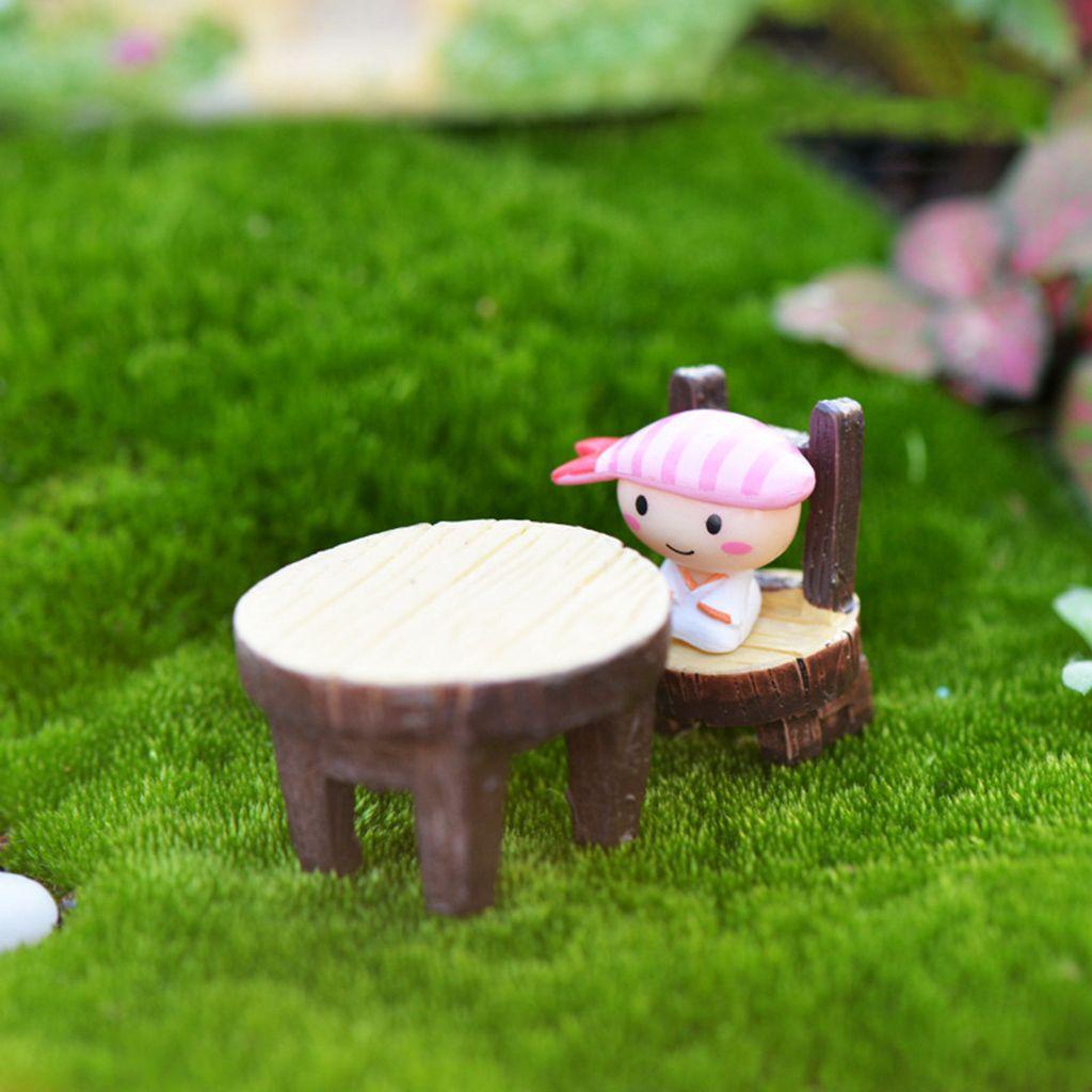 YIYU Mô Hình Bàn Ghế Mini Trang Trí Sân Vườn