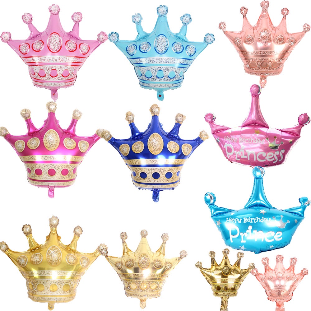 Bóng vương miện, trang trí sinh nhật, thôi nôi, decor, party size to Fubao Store