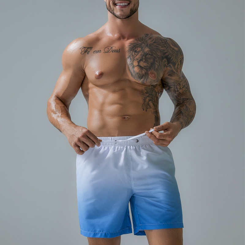 Quần short nam mùa hè  LBOY.STORE quần đùi đi biển chuyển màu thời trang cao cấp