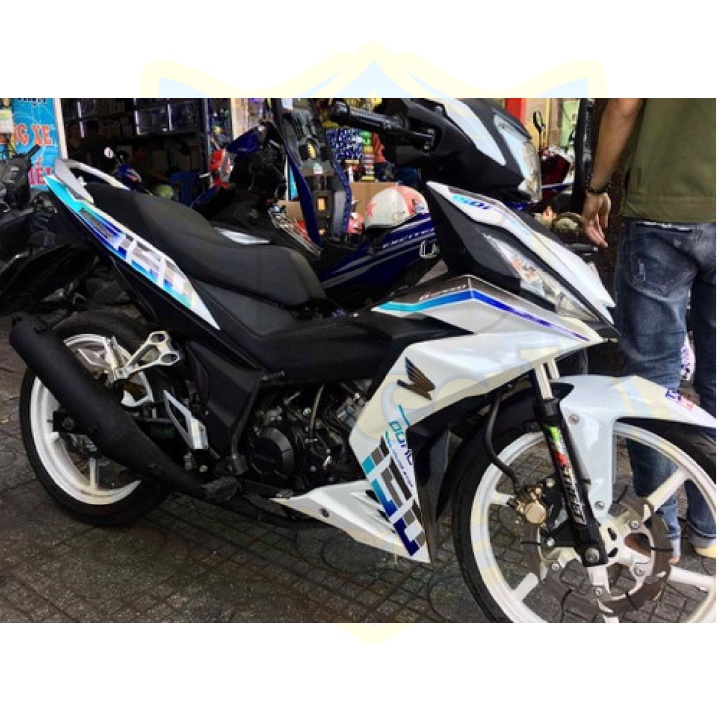 ( Quí khách vui lòng mang ra tiệm cho thợ dán ) Tem winner trắng xanh