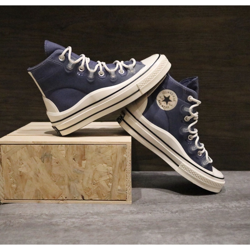 Giày Converse Chuck 70 Utility Hybrid Fusion cổ cao navy chính hãng 171654C