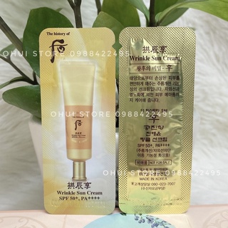 Combo 5 gói kem chống nắng đông y Whoo Jin Hea Yoon Wrinkle Sun Cream SPF 50++++