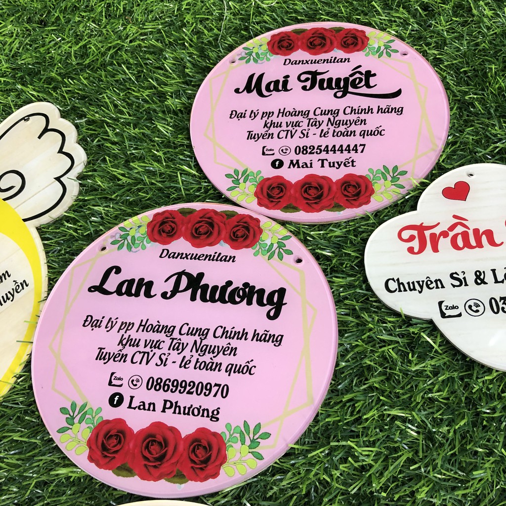 Bảng hiệu mica trang trí shop - in logo của shop nhà bạn theo yêu cầu - Phụ kiện chụp hình sản phẩm bán hàng online