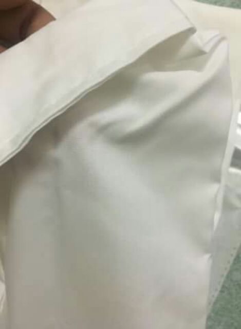 Sơ mi nữ 2 màu trắng xanh chất thô lụa không nhăn | BigBuy360 - bigbuy360.vn