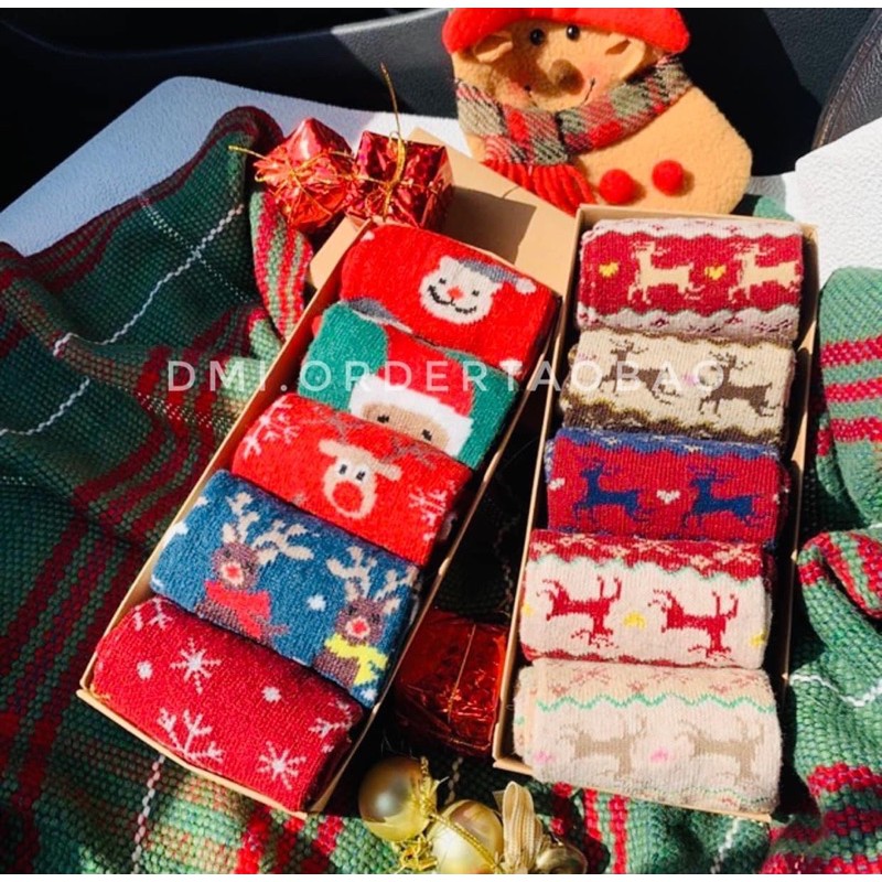 🎄 SET 5 TẤT NOEL full-box siêu xinh 🎄