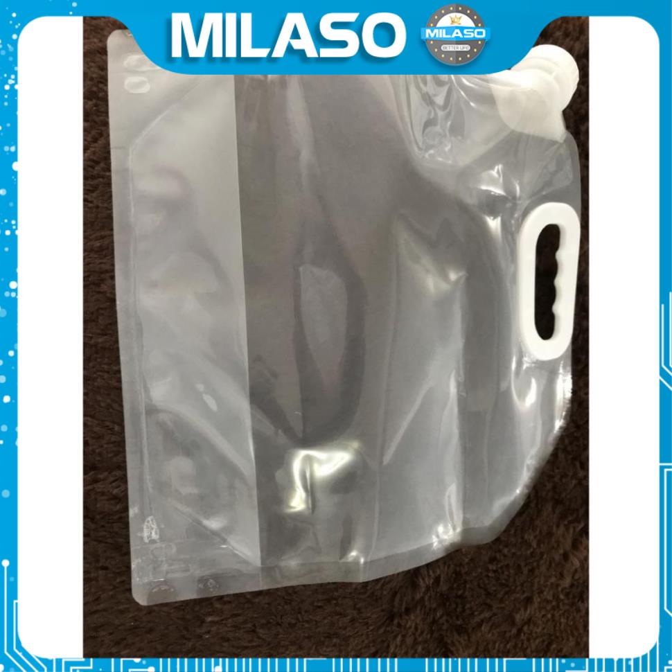 Bình đựng nước 5 lít MILASO túi đựng nước gấp gọn đi du lịch, dã ngoại tiện dụng HG-001196