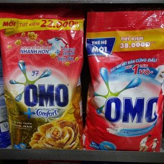 Bột giặt omo comfort 2,7kg, omo đỏ 3kg